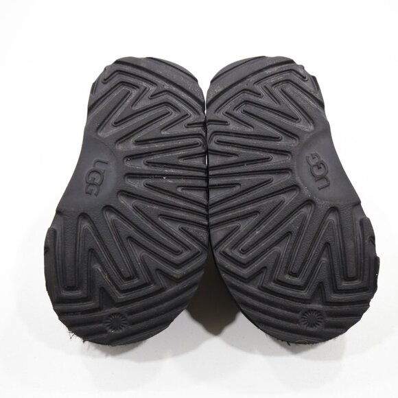UGG Tasman Black Suede Leather Wool-Lined Slippers - Toddler 6 - Picture 7 of 7